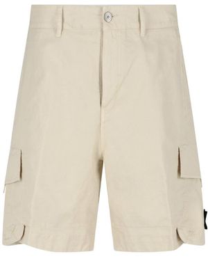 Stone Island Shadow Project Knee-Length Shorts - Natural