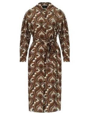 Weekend by Maxmara Tie-Waist Printed Dress - Natural