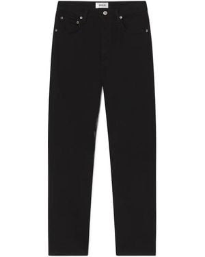 Agolde 90S Retro Style Cropped Pants - Black