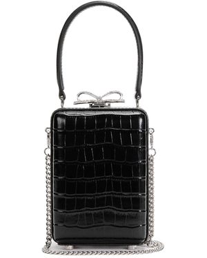 Self-Portrait Buckle Mini Bag - Black