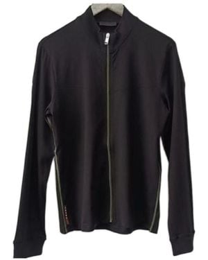 Prada Logo Casual Jacket - Blue