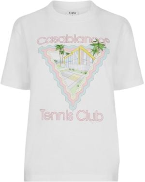 CASABLANCA Short-Sleeved T-Shirt - White