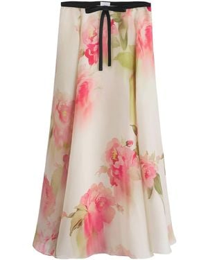 Dior Mid-Length Flared Skirt - Pink