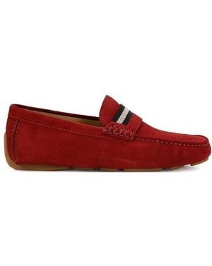 Bally Logo Business Casual Shoes - Red