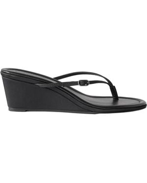 St. Agni Button-Up Slippers - Black