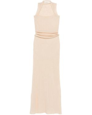 AYA MUSE Gathered Maxi Dress - White