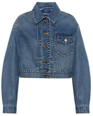 AllSaints Long-Sleeve Denim Jacket - Blue