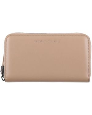 Brunello Cucinelli Leather Wallets - Natural