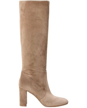 Gianvito Rossi Suede Knee-High Boots - Brown