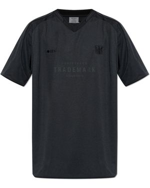 Vetements Logo Printed Crewneck T-Shirt - Black