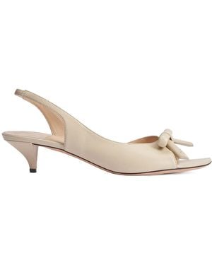 Dior Bow-Tie High-Heeled Sandals - Natural