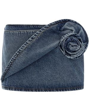 Magda Butrym Denim Mini Skirt - Blue