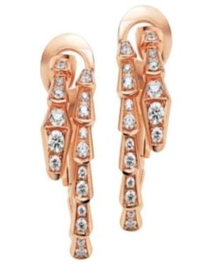 BVLGARI Nailed Diamond Earrings - White