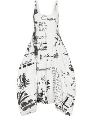 Erdem Printed Cotton-Blend Gown - White