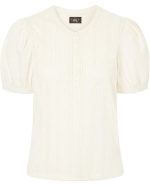 RRL Emily Henley Cotton Pullover - White
