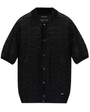 DSquared² Short Sleeved Cardigan - Black