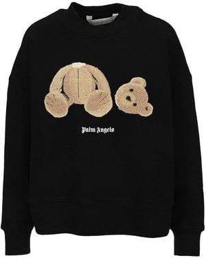 Palm Angels Bear Sweatshirt - Black