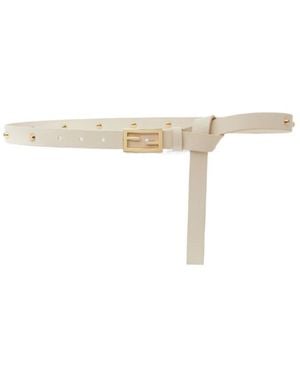 Fendi Tubular Belt - White