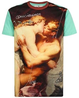 Vivienne Westwood Graphic Print Crewneck T-Shirt - Orange