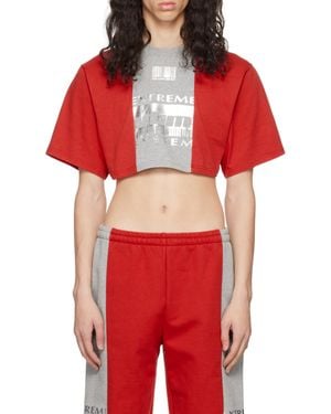 VTMNTS Logo Short T-Shirt - Red