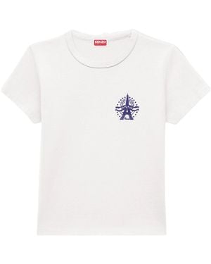 KENZO Eiffel Tower Design' T-Shirt - White