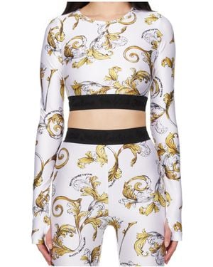 Versace Jeans Couture Barocco-Print Top - White