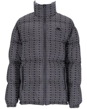 Prada Zip-Up Down Jacket - Gray