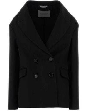 Balenciaga Double-Breasted Jacket - Black