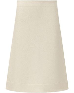 Jil Sander A-Line Midi Skirt - Natural