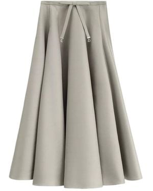 Dior Mid-Length Flared Skirt - Gray