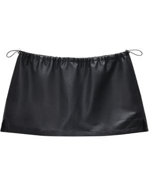 Alexander Wang Leather Mini Skort - Black