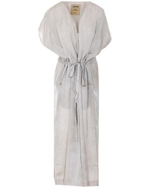 Uma Wang Short Sleeve Dress - White