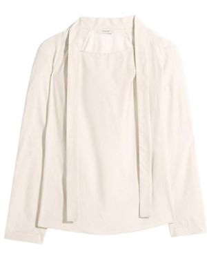 Lemaire Ascot Collar Relaxed Shirt - Natural