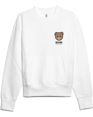 Moschino Crew Neck Sweatshirt - White