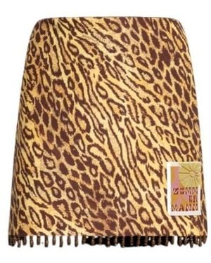 Zimmermann Fringed Skirt - Natural