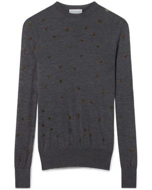 Stella McCartney Embroidered-Star Jumper - Grey