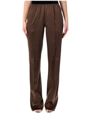 Tom Ford Elasticated Waistband Pleated Pants - Brown