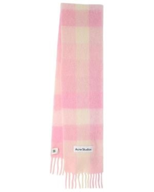 Acne Studios Vally Alpaca Blend Scarf - Pink