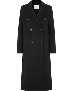 Samsøe & Samsøe Falcon Double-Breasted Coat - Black