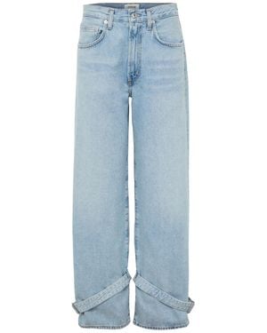 Agolde Straight Jeans With Fitted Hem - Blue