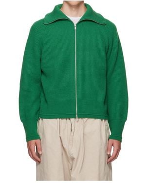 Entire studios Blimp Ribbed Zip Cardigan - Green