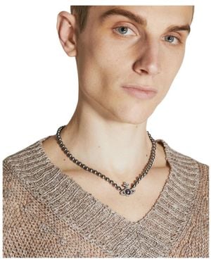Vivienne Westwood Logo Necklace - Natural