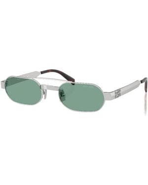 Miu Miu Eyewear Envie Geometric Frame Sunglasses - Green