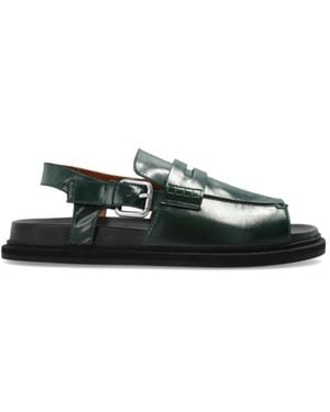 Marni Buckled Fisherman Sandals - Green