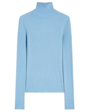 Sportmax Niagara Turtleneck Knitted Jumper - Blue