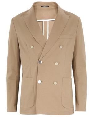 Tonello Double-Breasted Jacket - Natural