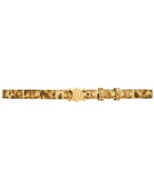 Celine Small Triomphe Belt - Metallic