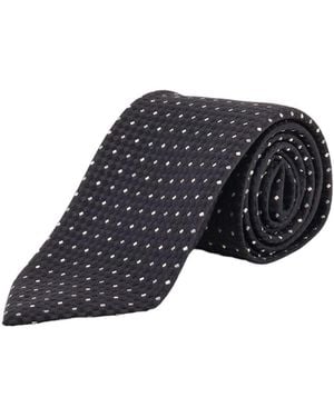 Tom Ford Mini-Polka Dot Jacquard Tie - Blue