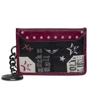 Zadig & Voltaire Rectangular Card Holder - Purple