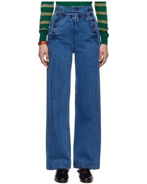 Bode Sailor Jeans - Blue